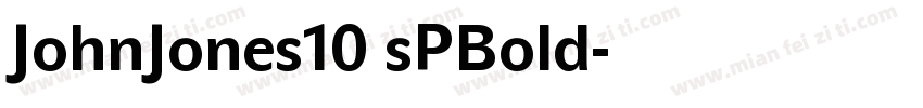 JohnJones10 sPBold字体转换